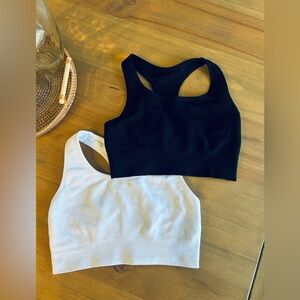 Black and White Sports Bras
